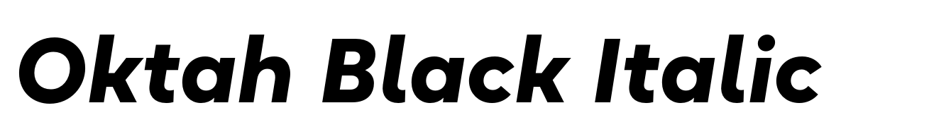 Oktah Black Italic